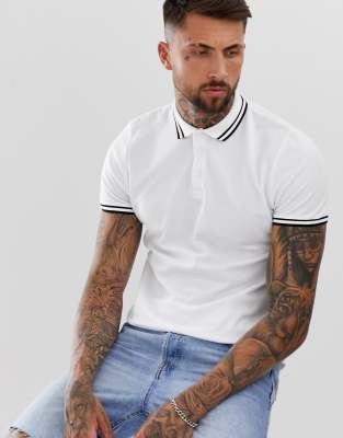 white pique polo