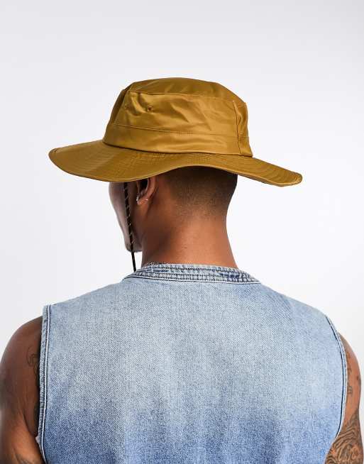ASOS DESIGN - Tobaksbrun safari-bøllehat med kontrastfarvet snor, 3 af 4