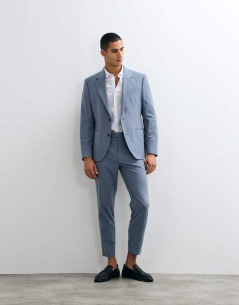 ASOS DESIGN - Toelopend pak in lichtblauw - view 1