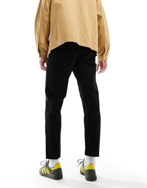 ASOS DESIGN - Toelopende jeans in niet vervagend zwart, 3 van 5