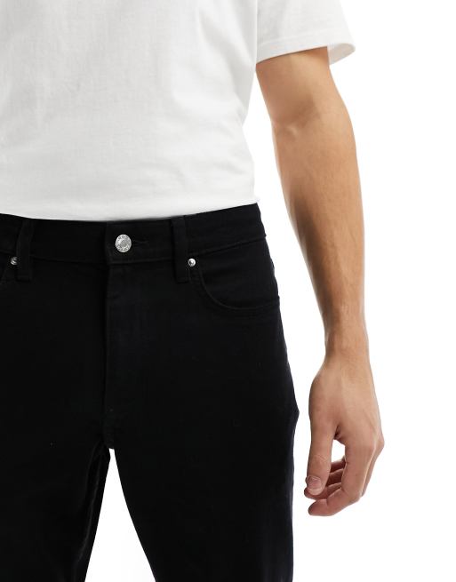 ASOS DESIGN - Toelopende jeans in niet vervagend zwart, 4 van 5