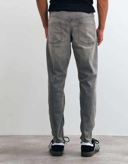 ASOS DESIGN - Toelopende jeans met stretch in grijs, 5 van 5