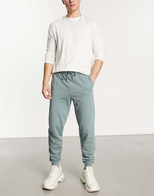ASOS DESIGN - Toelopende joggingbroek in grijs