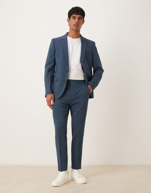 ASOS DESIGN - Toelopende pantalon in marineblauw, 2 van 5