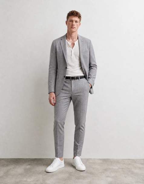 ASOS DESIGN - Toelopende pantalon in middengrijs - view 1