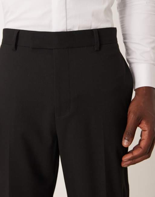 ASOS DESIGN - Toelopende pantalon in zwart, 4 van 5