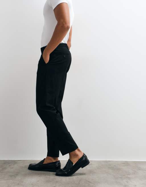ASOS DESIGN - Toelopende pantalon in zwart, 3 van 5