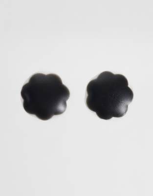 Asos Design Tonal Silicone Reusable Nipple Covers In Silver