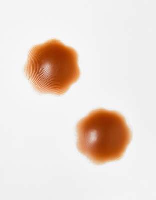 ASOS DESIGN ASOS DESIGN tonal silicone reusable nipple covers in brown