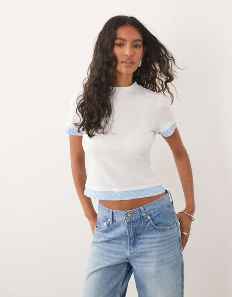 ASOS DESIGN - Top a doppio strato a maniche corte - view 1