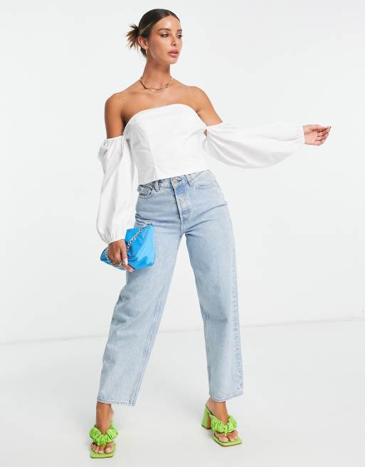 Blouse avec col à nouer - Blanc - FEMME | H&M CA