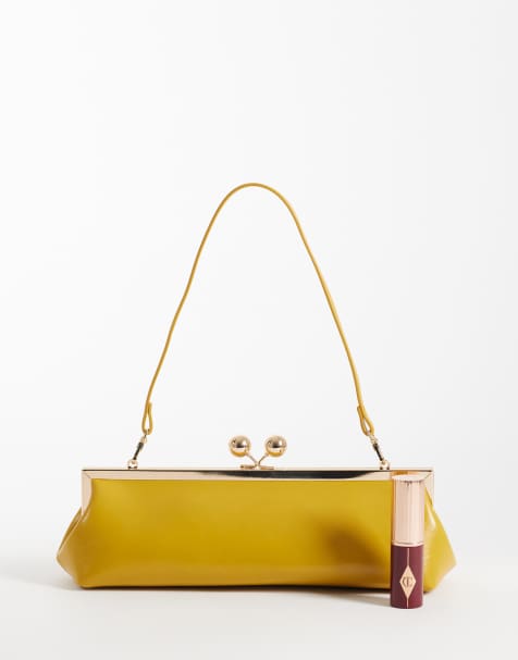 ASOS DESIGN top à épaules structurées jaune moutarde - view 1