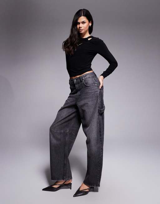 ASOS DESIGN - Top à manches longues avec découpe et détail torsadé - Noir, 2 de 4