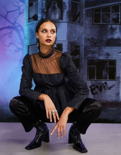 ASOS DESIGN - Top à manches longues et col montant transparent, 4 de 4