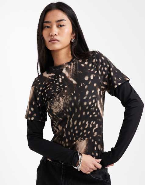 ASOS DESIGN - Top a maniche lunghe a doppio strato - view 1