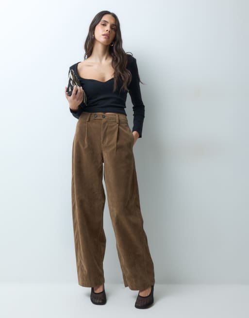 ASOS DESIGN top a maniche lunghe in cotone compatto con scollo arrotondato nero, 2 di 5
