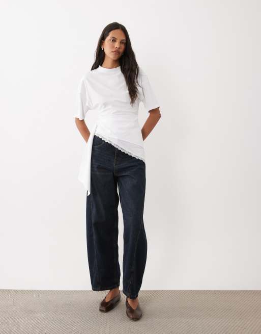 ASOS DESIGN top asymétrique avec lien à la taille, 3 de 4