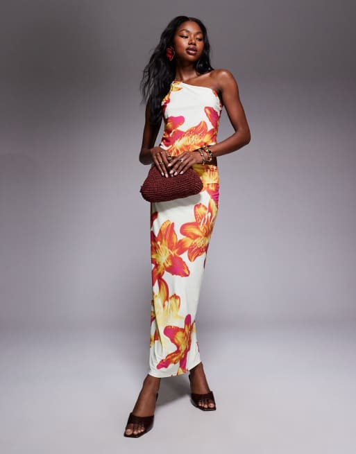 ASOS DESIGN - Top asymétrique d'ensemble en tulle - Imprimé fleurs, 2 de 4