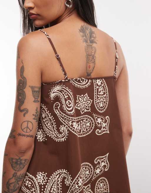 ASOS DESIGN top caraco à ourlet asymétrique en ensemble 2 pièces, 3 de 4