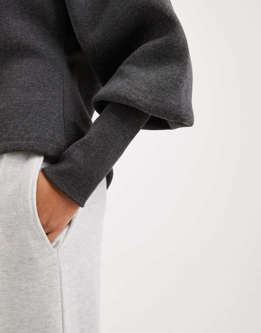 ASOS DESIGN - Top cintré à manches longues - Anthracite, 3 de 4
