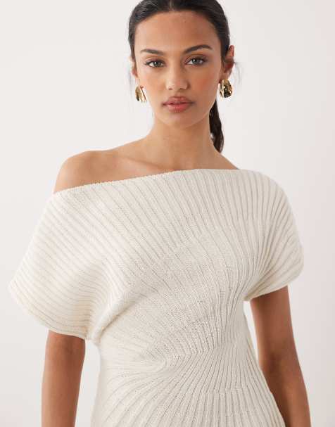 ASOS DESIGN - Top color crudo plisado con cintura entallada de punto - view 1