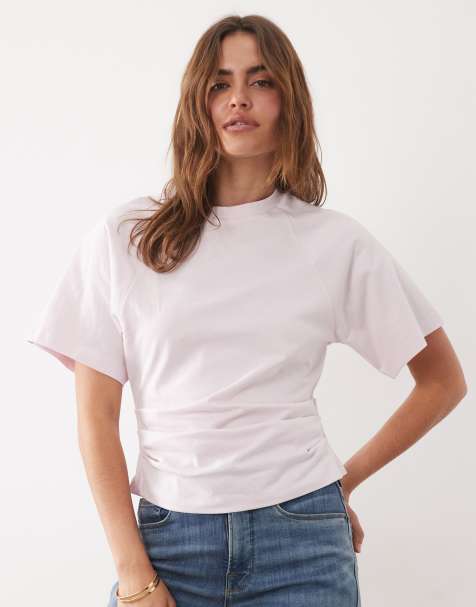 ASOS DESIGN - Top color piedra con mangas estilo capa y cintura entallada - view 1