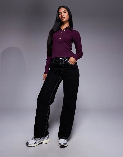 Vêtements Chandail Manche Longue Femme La Baie ASOS DESIGN Top