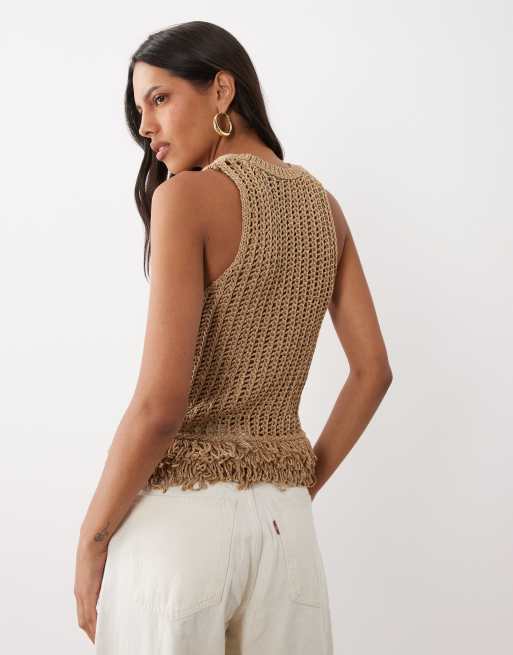 ASOS DESIGN - top de croché con borlas, 4 de 4