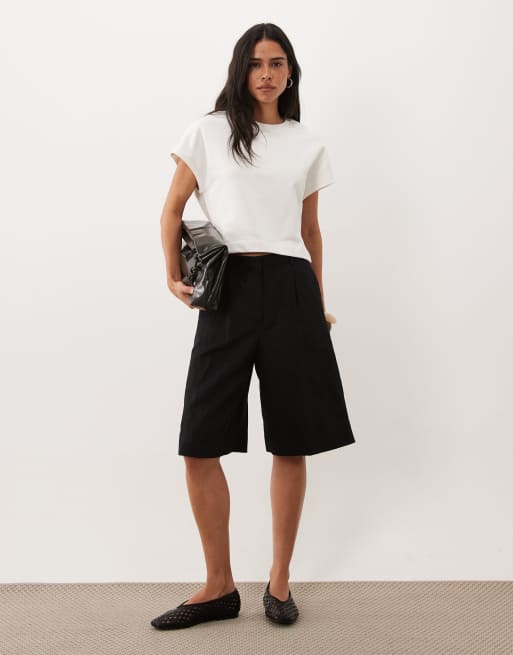 ASOS DESIGN - top de hombros caídos en crudo, 3 de 4