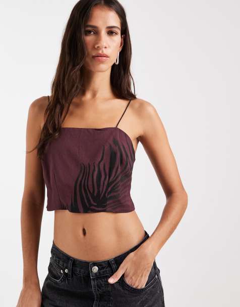 ASOS DESIGN - Top de tirantes ajustado de conjunto - view 1