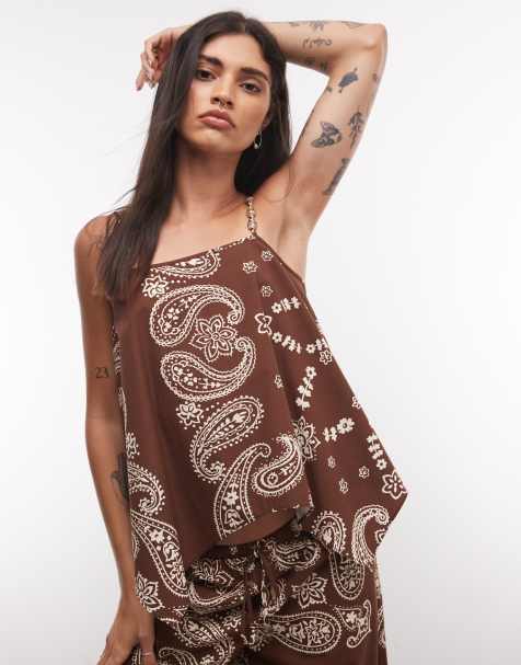 ASOS DESIGN - top de tirantes con bajo en pico de conjunto - view 1