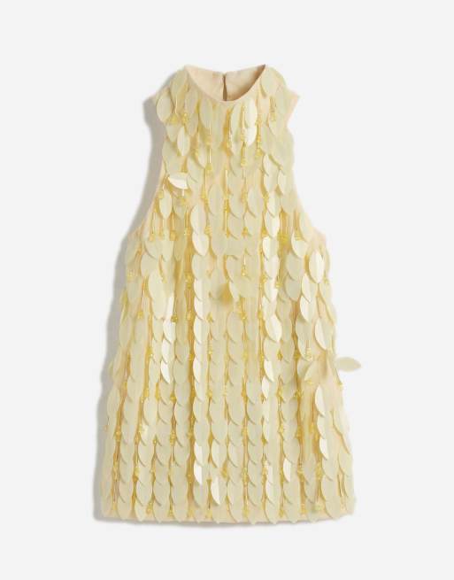 ASOS DESIGN - Top dos nu avec ornements à feuilles - Jaune, 5 de 7