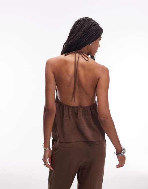 ASOS DESIGN - Top dos-nu en modal - Gris, 4 de 4