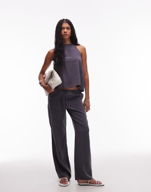 ASOS DESIGN - Top dos-nu en modal - Gris, 3 de 4