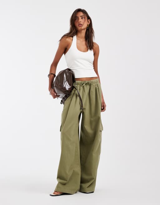 ASOS DESIGN - Top dos nu minimaliste en tissu double épaisseur - Crème