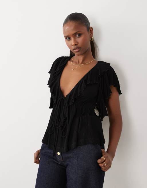 ASOS DESIGN - Ensemble froissé - Noir, 4 de 4