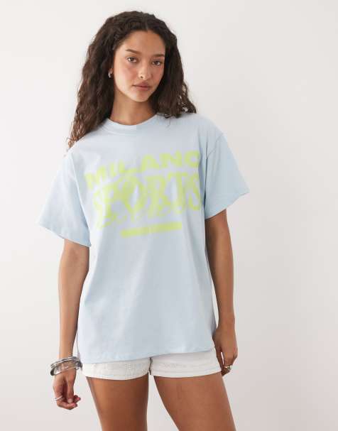 ASOS DESIGN - Top extragrande de manga corta con estampado - view 1