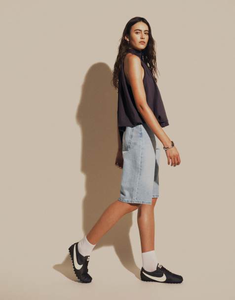 ASOS DESIGN - Top gris carbón con cuello halter y diseño abullonado de tejido efecto lino (parte de un conjunto) - view 1