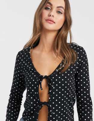 asos polka dot top