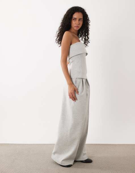 ASOS DESIGN top & jogger co-ord in grey - view 1