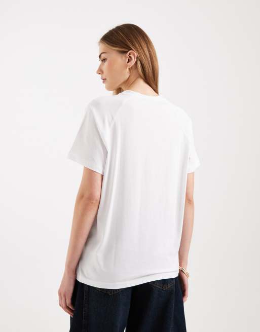 ASOS DESIGN - Top manches courtes à agrafes - Blanc, 2 de 4