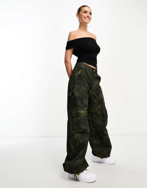 ASOS DESIGN - Top manches courtes à encolure bardot - Noir, 3 de 4