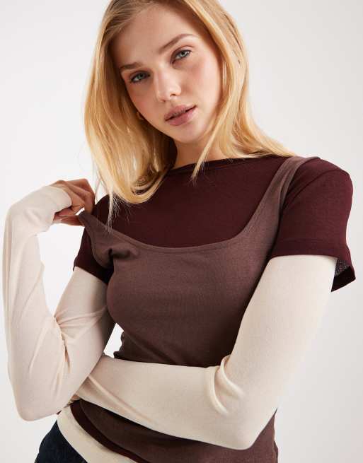ASOS DESIGN - Top manches longues triple épaisseur - Multicolore, 4 de 4