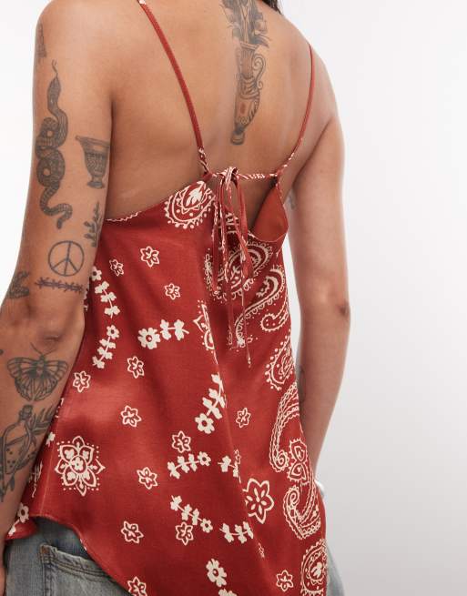 ASOS DESIGN top med tørklædeprint i, 3 af 4