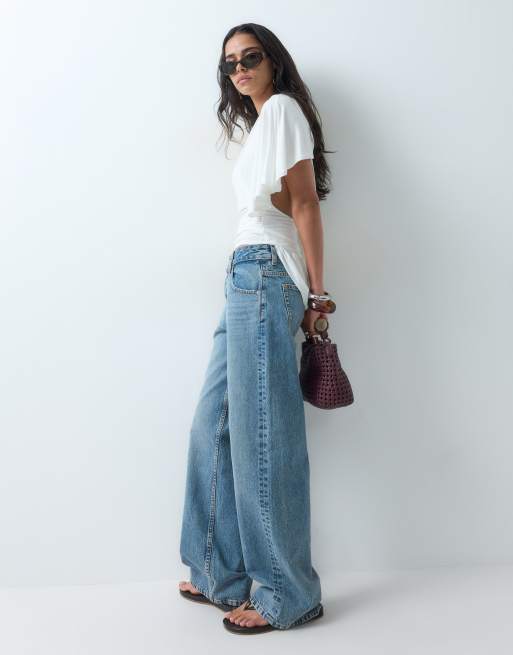 ASOS DESIGN top na jedno ramię z asymetrycznym drapowaniem w kolorze białym, 5 z 5