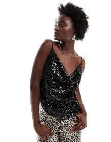 Bershka - Robe courte boule à carreaux - Noir et blanc