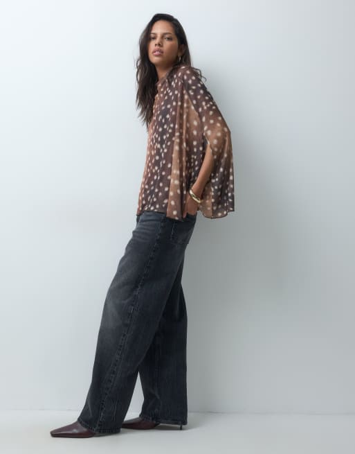 ASOS DESIGN top oversize à manches courtes à imprimé cerf, 3 de 5