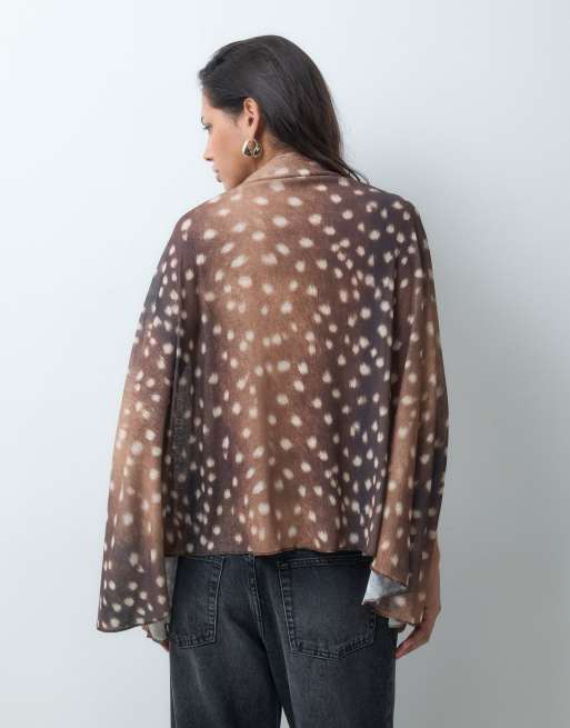 ASOS DESIGN top oversize à manches courtes à imprimé cerf, 4 de 5