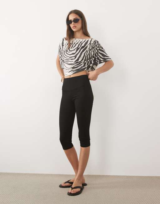 ASOS DESIGN - Top oversize con spalle scivolate e stampa zebrata, 3 di 4
