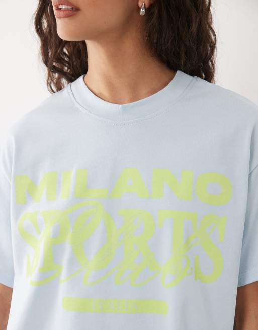 ASOS DESIGN – Top oversize z krótkimi rękawami i nadrukiem, 3 z 4